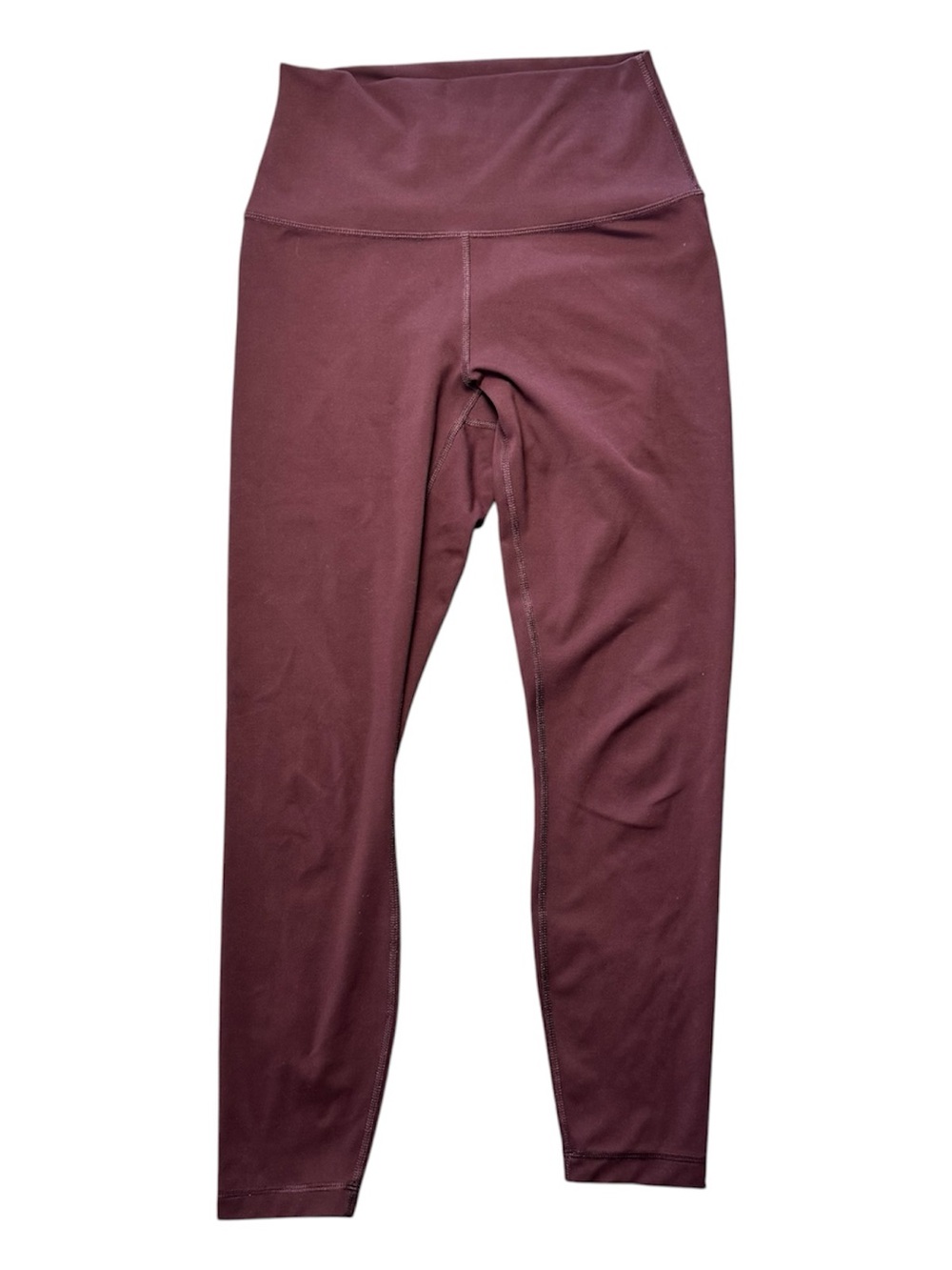 Yogalicious Burgundy High-Waist Leggings Size M - Athletic Yoga Workout Pants